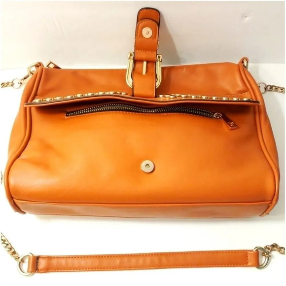 MMS DESIGN STUDIO STUDDED SHOULDER BAG - CARAMEL - Picture 4 of 8